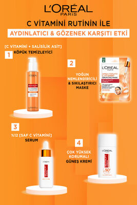 Loreal Paris Revitalift Clinical [C vitamini + Salisilik Asit] Gözenek Karşıtı, Aydınlatıcı Temizleme Jeli 150 ml