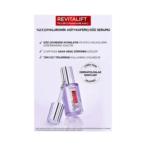 Loreal Paris - Loreal Paris Revitalift Filler Hyaluronik Asit Göz Serumu 20 ml (1)