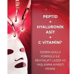 Loreal Paris Revitalift Lazer X3 Yaşlanma Karşıtı Kağıt Maske 28 g - Thumbnail