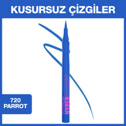 Maybelline New York Hyper Precise All Day Eyeliner 720 Parrot Blue - Thumbnail