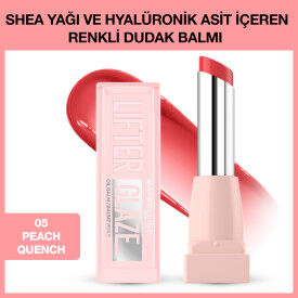 Maybelline Lifter Glaze Renkli Dudak Balmı - 05 Peach Quench - 1