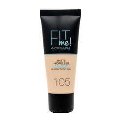 Maybelline - Maybelline New York Fit Me Matte+Poreless Fondöten - 105 Natural Ivory