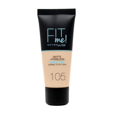 Maybelline New York Fit Me Matte+Poreless Fondöten - 105 Natural Ivory - 1