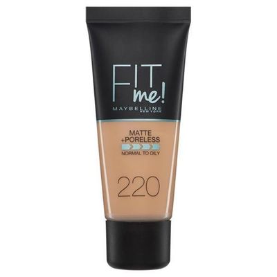 Maybelline New York Fit Me Matte+Poreless Fondöten - 220 Natural Beige - 1