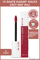 Maybelline New York Super Stay Matte Ink Unnude Likit Mat Ruj - 80 Ruler - Maybelline