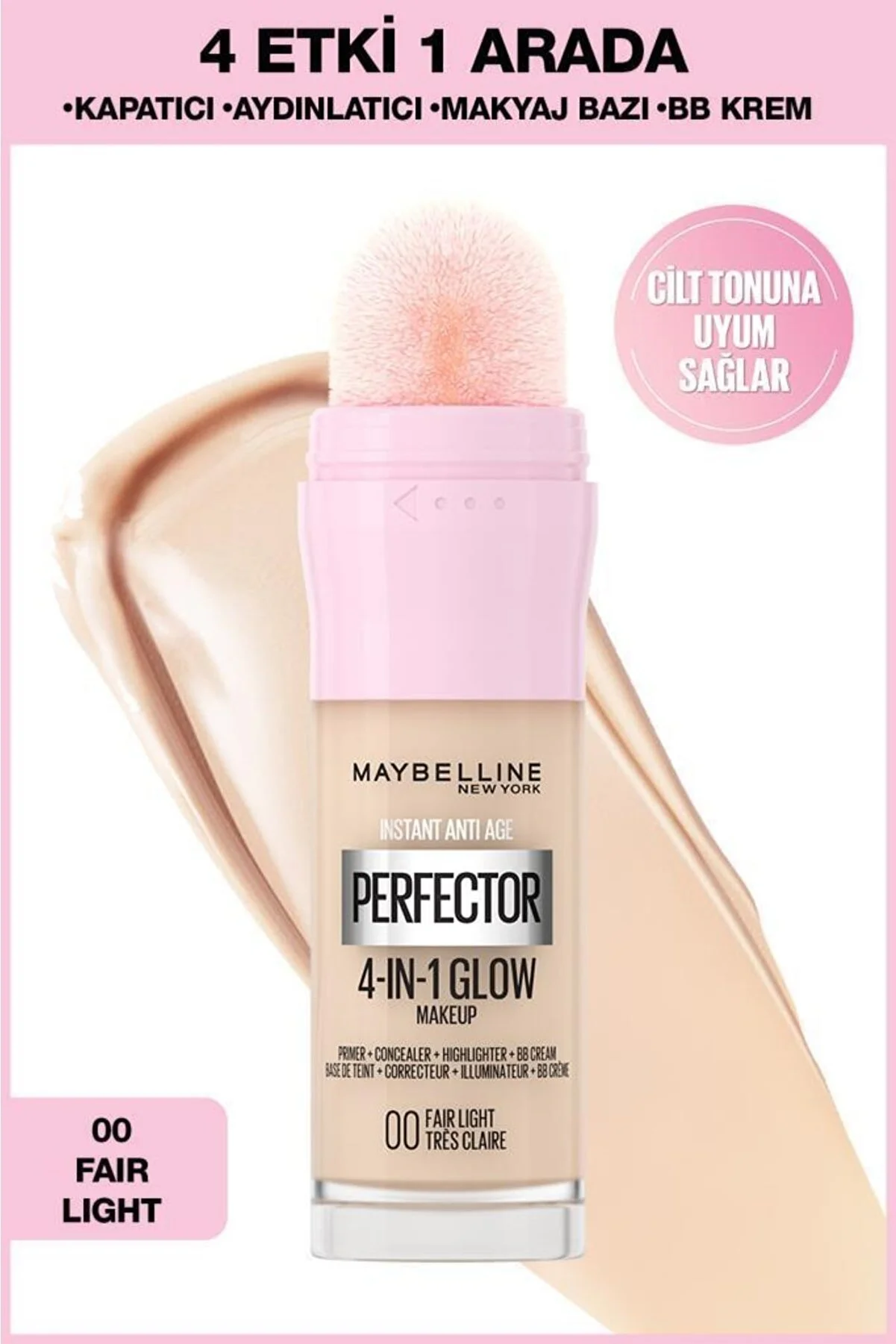 Maybelline New York Instant Perfector Glow 4 Etki 1 Arada Kapatıcı Fair Light - 2