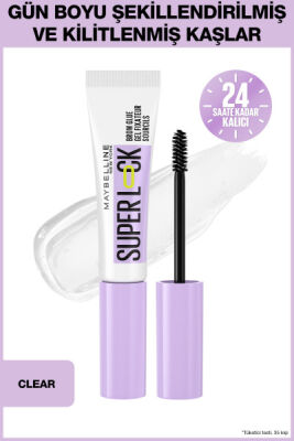 Maybelline Super Lock Brow Glue Kaş Sabitleyici Maskara - Clear - 2