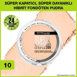 Maybelline Superstay 24H Hybrid Powder Foundation- Pudra Fondöten 10 - Thumbnail