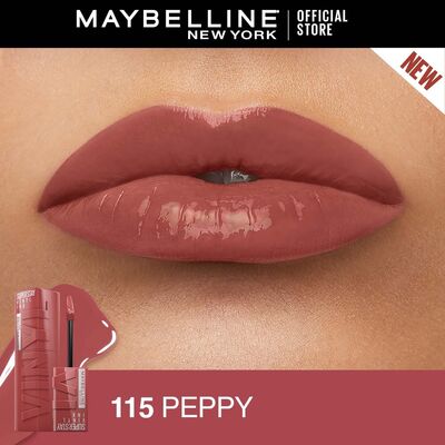 Maybelline Super Stay Vinyl Ink Ruj 115 Peppy - 2