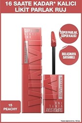 Maybelline Super Stay Vinyl Ink Ruj 15 Peachy - Maybelline