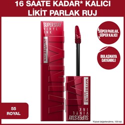 Maybelline Super Stay Vinyl Ink Ruj 55 Royal - Thumbnail