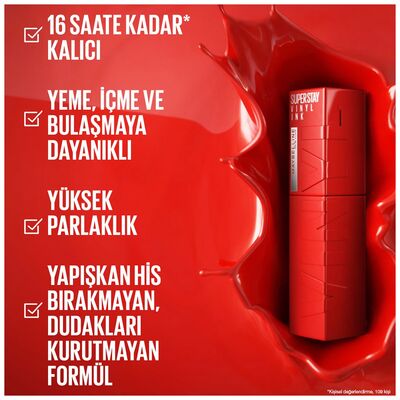 Maybelline Super Stay Vinyl Ink Ruj 55 Royal - 3