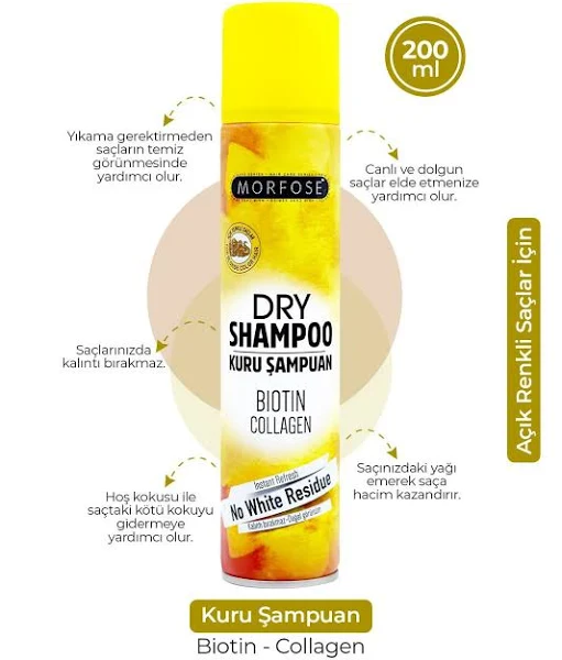 Morfose Açık Renkli Saçlar Kuru Şampuan 200 ml - Thumbnail