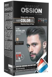 Morfose Ossion Men Jel Saç Boyası 1 Natural Black Doğal Siyah - Morfose
