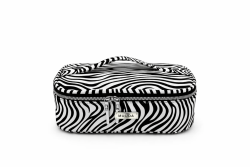Muudaa Zebra Desenli Kadın Makyaj Çanta Kutu Model - Muuda