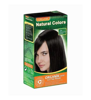 Natural Colors Organik İçerikli Saç Boyası 2N Çok Koyu Kahve - 1