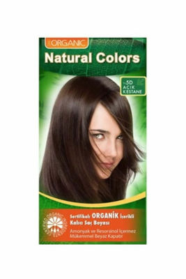 Natural Colors Organik İçerikli Saç Boyası 5D Açık Kestane - 1