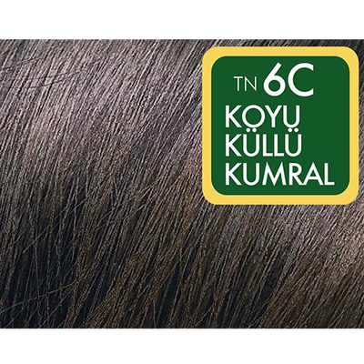 Natural Colors Organik İçerikli Saç Boyası 6C Koyu Küllü Kumral - 2