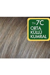 Natural Colors Organik İçerikli Saç Boyası 7C Orta Küllü Kumral - Thumbnail