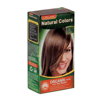 Natural Colors Organik İçerikli Saç Boyası 7N Orta Kumral - 1