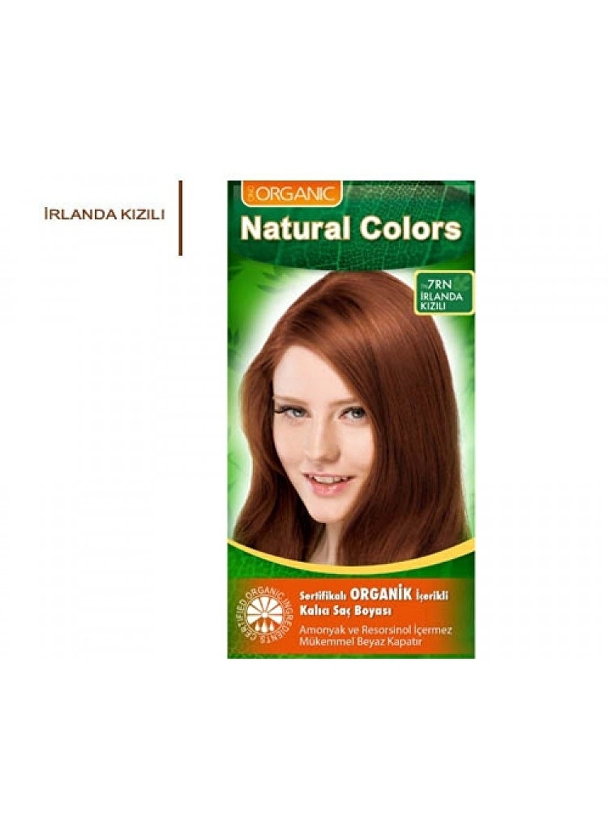 Natural Colors - Natural Colors Organik İçerikli Saç Boyası 7RN İrlanda Kızılı