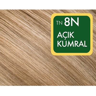 Natural Colors Organik İçerikli Saç Boyası 8N Açık Kumral