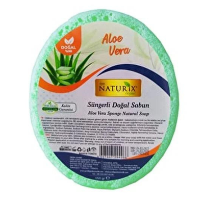 Naturix Süngerli Doğal Aloe Vera Sabun 150 g - 1