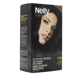 Nelly Color Hair Dye Black Extra 2/00- Siyah Saç Boyası 2/00 - 1