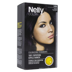 Nelly Professional - Nelly Color Hair Dye Deep Aubergine 3/60- Patlıcan Moru 3/60