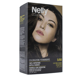 Nelly Color Hair Dye Light Chestnut 5/00- Açık Kestane Saç Boyası 5/00 - Thumbnail