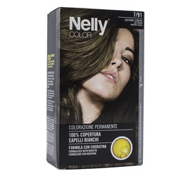 Nelly Color Hair Dye Ash Brown 7/91- Kül Kahverengi 7/91 - Nelly Professional