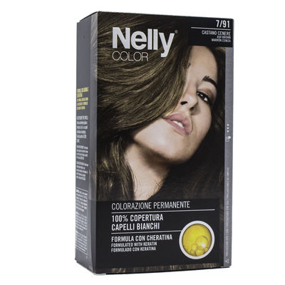 Nelly Color Hair Dye Ash Brown 7/91- Kül Kahverengi 7/91