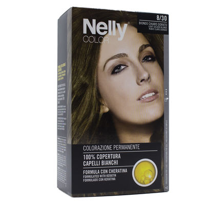 Nelly Color Hair Dye Light Golden Blonde 8/30- Açık Altın Sarı 8/30