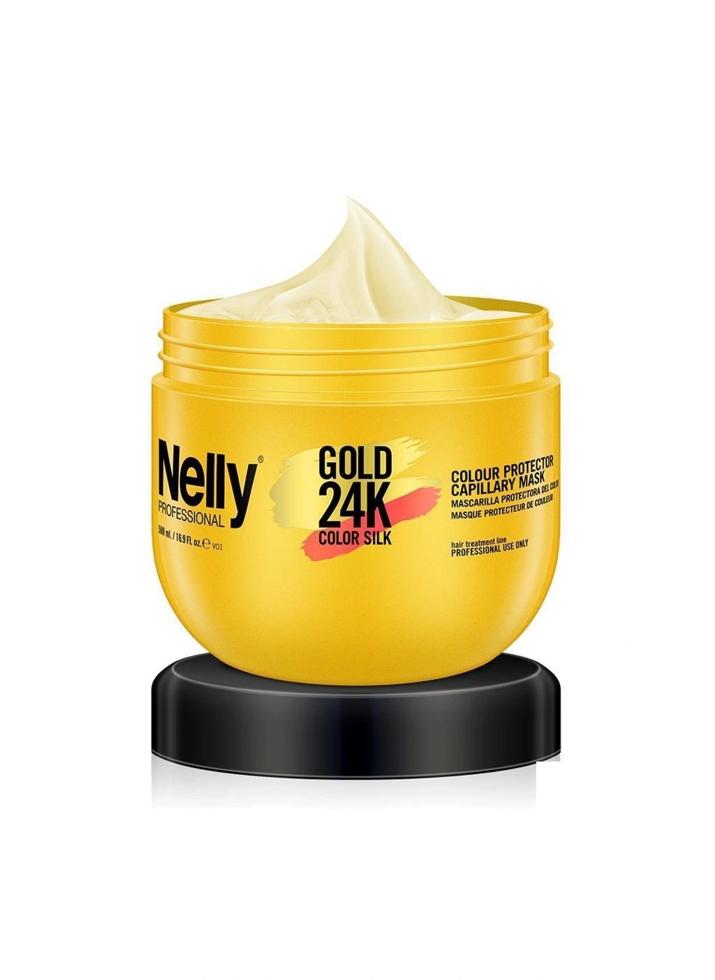 Nelly Professional - Nelly Professional Gold Color Silk 24K Mask- 24K Renk Koruyucu Maske 500 ml