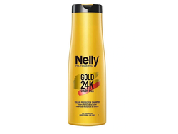 Nelly Professional - Nelly Professional Gold Color Silk 24K Shampoo- Renk Koruyucu Şampuan 400 ml