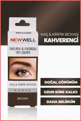 New Well Kaş & Kiprik Boyası Kahverengi - 1