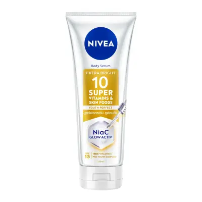 Nivea 10 Super Vitamins Spf 15 Gençlik Işıltısı Vücut Serumu 170 ml - 1
