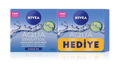 Nivea Aqua Sensation Canlandırıcı Bakım Kremi 50 ml + 50 ml 