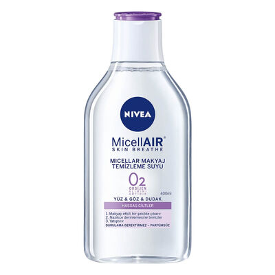 Nivea Micellar Makyaj Temizleme Suyu 400ml - Hassas Ciltler - 1