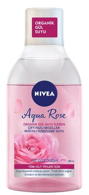 Nivea Aqua Rose Çift Fazlı Makyaj Temizleme Suyu 400 ml - 1