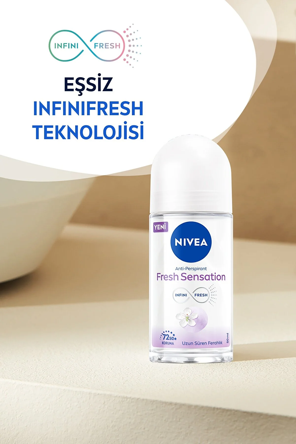 Nivea Women Fresh Sensation Roll On 50 ml - Thumbnail