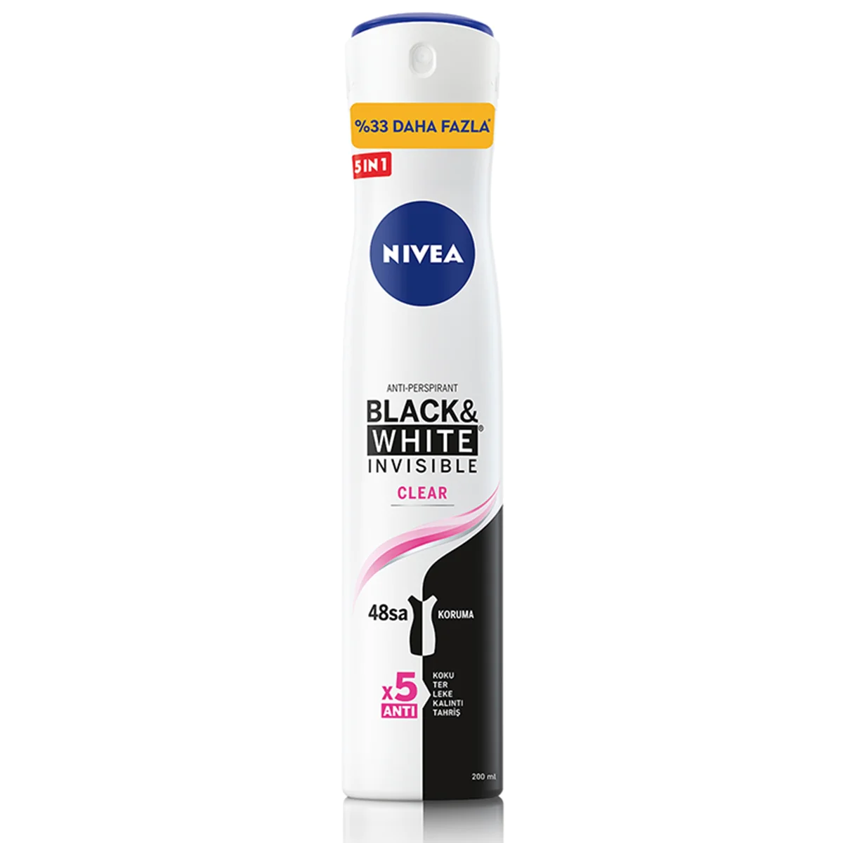 Nivea - Nivea Women Black White Invisible Original Deodorant 200 ml