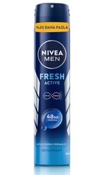 Nivea - Nivea Men Sprey Deodorant - Fresh Active 200 ml