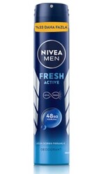 Nivea Men Sprey Deodorant - Fresh Active 200 ml - Nivea