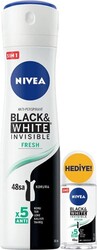 Nivea - Nivea Women Black White Invisible Fresh Deodorant Set 150 ml + 25 ml 