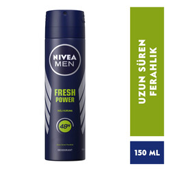 Nivea - Nivea Men Fresh Power Deodorant Sprey 150 ml