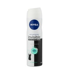 Nivea - Nivea Invisible Black & White Fresh Kadın Deodorant Sprey 150 ml