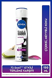 Nivea Women Black&White Invisible Authentic Deodorant 150 ml - Nivea