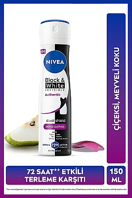 Nivea Women Black&White Invisible Authentic Deodorant 150 ml - 1