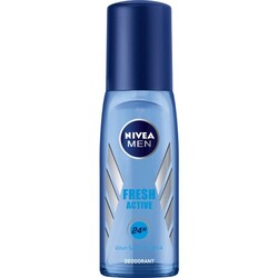 Nivea - Nivea Men Fresh Active Deodorant Pompalı Sprey 75 ml